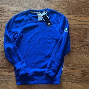 Adidas Men's Vibrant Blue Crewneck Sweater